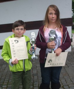 Glückliche Gewinner Christian Kraftsik und Xenia Schmitt