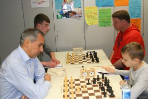 Luis Andrade, Michael Schelle, Kai-Uwe Schmidt und Wilhelm Grunert